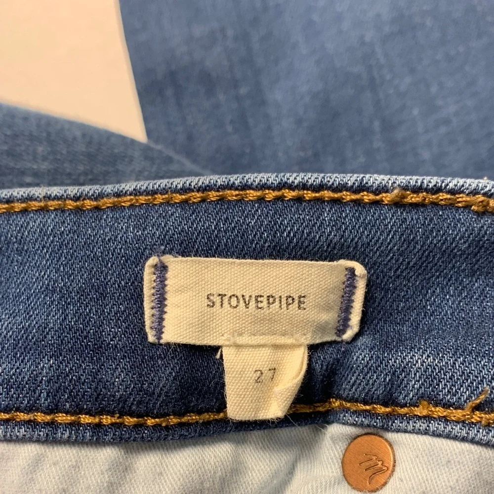 Madewell Classic Indigo Jeans stovepipe size 27